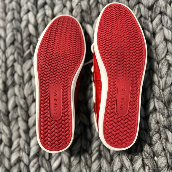 Cole Haan Red Patent Leather Slip On Loafer Women Size 7. - Picture 7 of 8